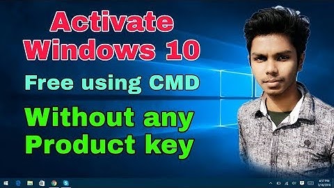 How to Activate Windows 10 Free using CMD without any key.Lettest 2019