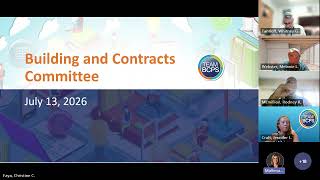 BUILDING AND CONTRACTS COMMITTEE MEETING 7-13-26