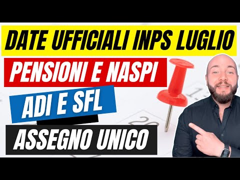 PAGAMENTI INPS LUGLIO