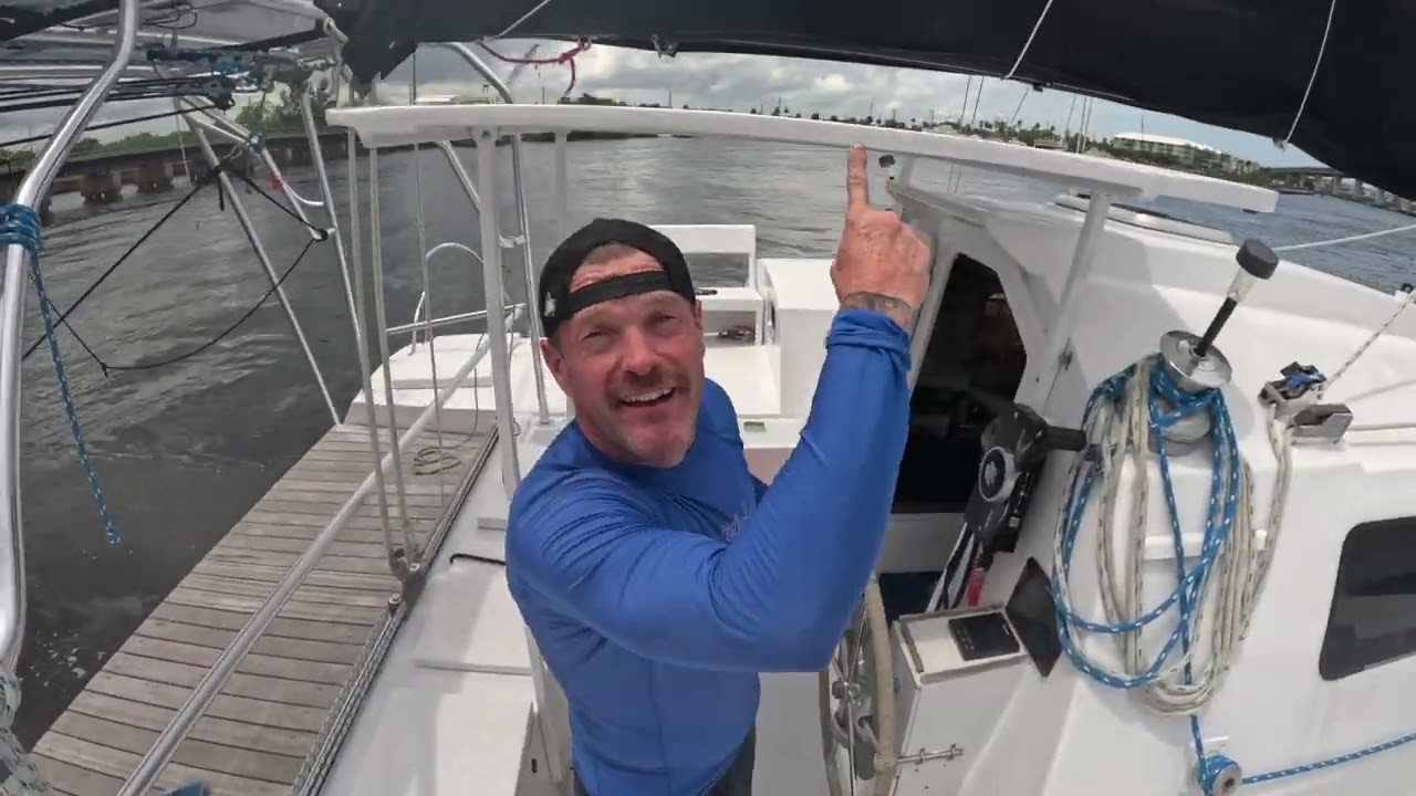 Moving our boat for the first time!