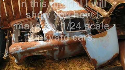 How to RUST a model car.