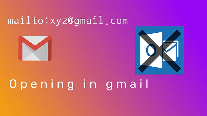 Mailto opening in Gmail in HTML