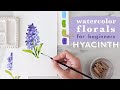 How to Paint a Watercolor Hyacinth