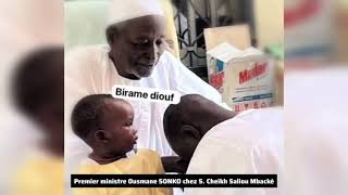 Urgent Visite Ousmane SONKO Chez Serigne Cheikh Saliou