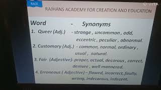 ENGLISH #SYNONYMS -X