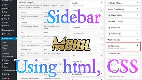 How to create a Animated Sidebar Menu using HTML, CSS and JavaScript