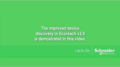Ecoreach v2.9: Improved Device Discovery