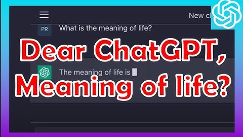 I asked ChatGPT: What is the meaning of life?