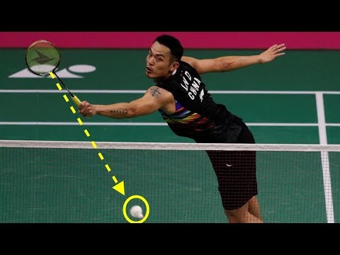 Видео: 【バドミントン】バックハンドでこの威力！？なんてスマッシュだ！！【衝撃】Backhand smash【badminton】