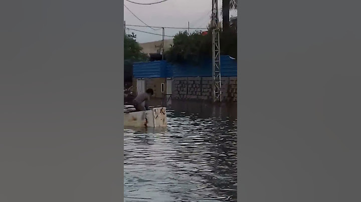 الفيضانات في بغداد( مقلب طريف)
