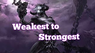Ranking the Daedric Princes from Weakest to Strongest