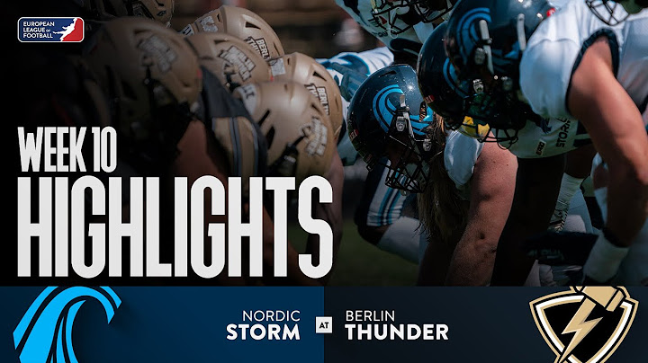 Nordic Storm @ Berlin Thunder - Highlights | Week 10 | Season 2025