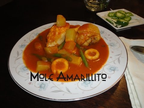 Mole Amarillito Recetas Una Pizca de Sabor - YouTube