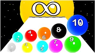 Merge Ball Race - 2048 merge balls infinty run game - Gameplay Walkthrough - Max Levels Lvl 21-40 screenshot 5