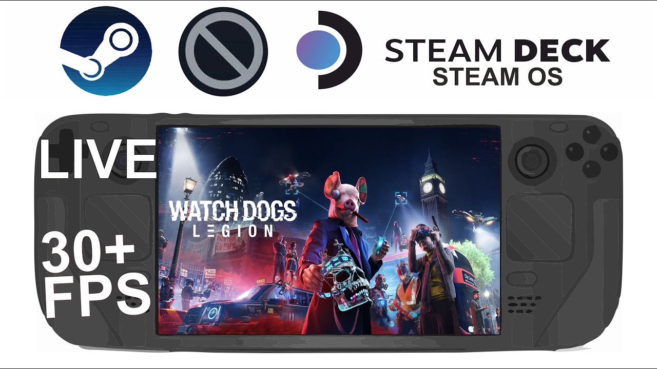 Steam Deck Gameplay - Watch Dogs - SteamOS 