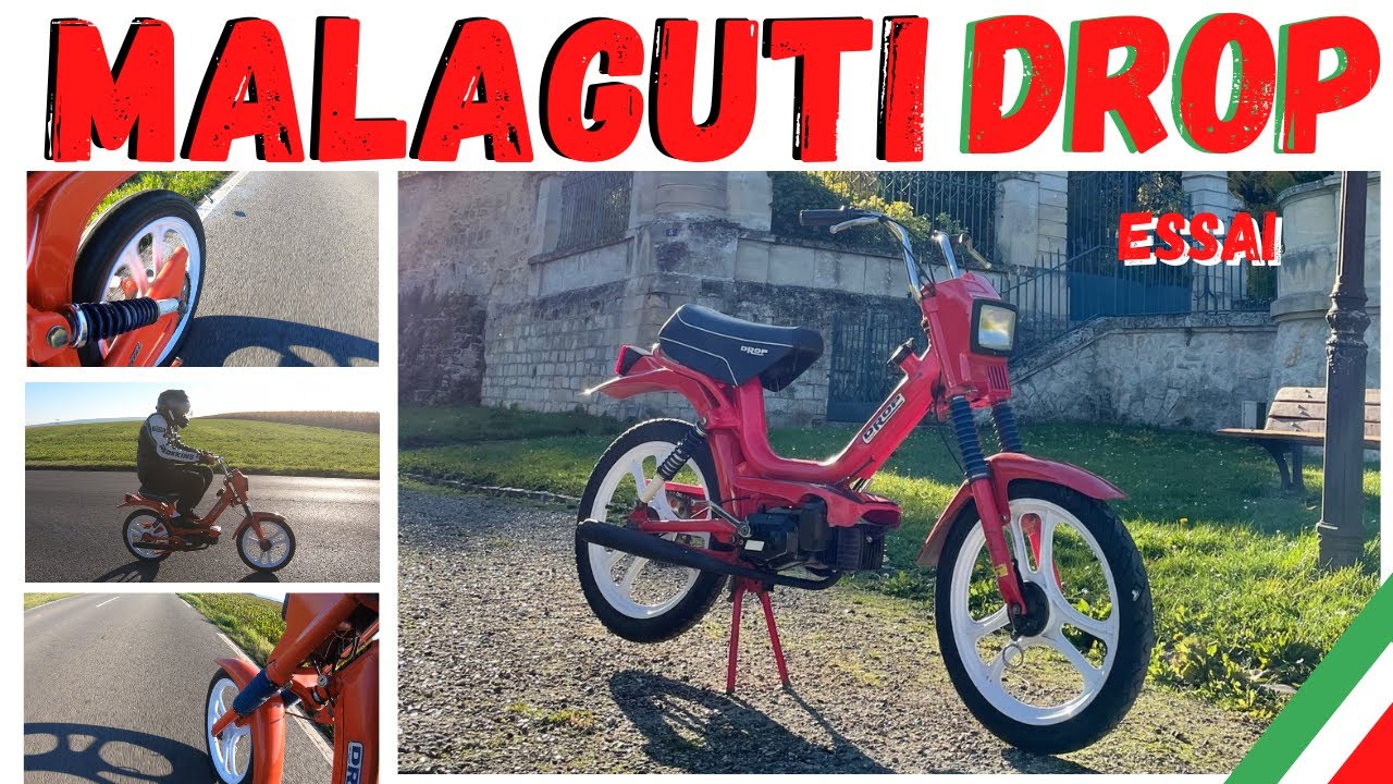 Mobylette Italienne : MALAGUTI DROP A5 de 1983 Essai & présentation du