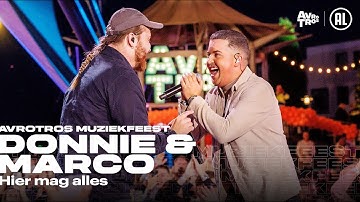Donnie & Marco Schuitmaker - Hier mag alles (LIVE) • Muziekfeest op het Plein 2024