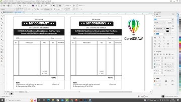 How to Make Cash Memo Bill Book Using in CorelDraw Tutorial | Cash Memo Bill Book Design Tutorial