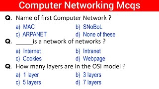 Part- 1 | Computer Networking Mcqs | networking mcq questions and answers screenshot 5