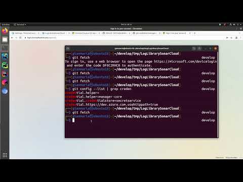 Login from Git to an Azure DevOps account in Linux