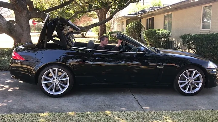 2010 Jaguar XKR convertible top operation