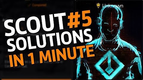 The Division 2 Manhunt Scout Week 5 Year 7 Complete Guide