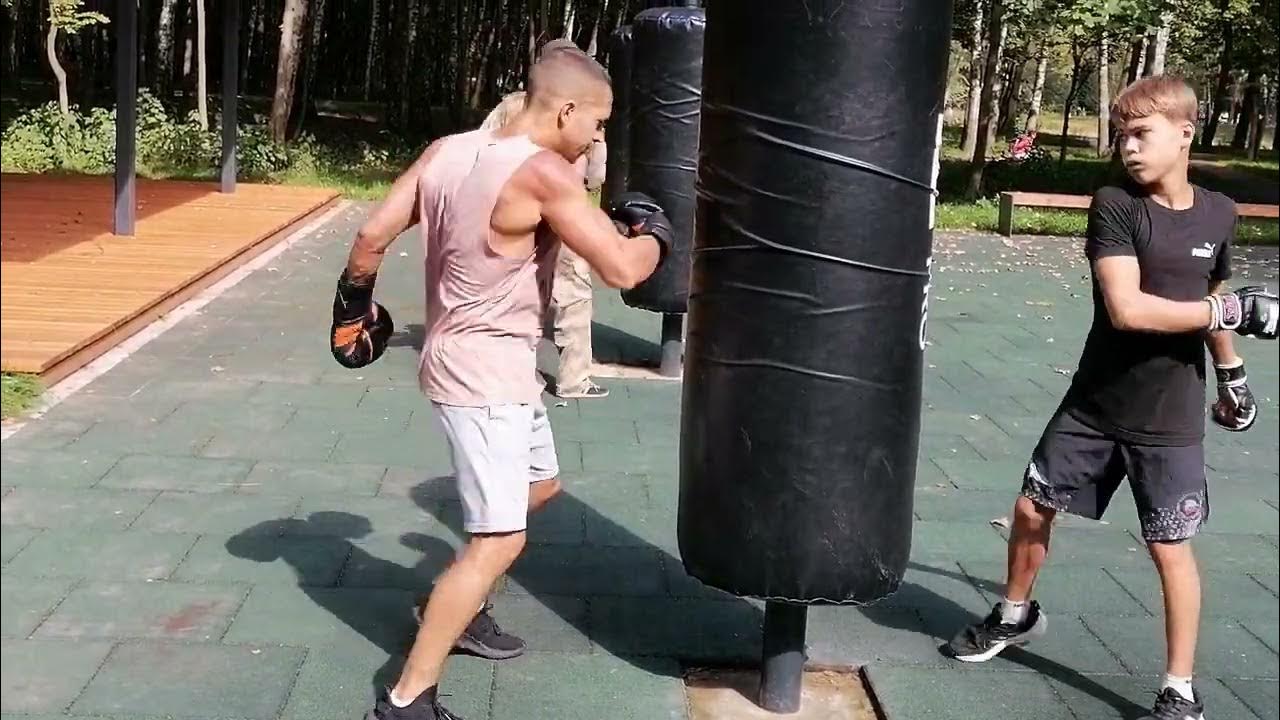БОКС. Тренажёр для бокса. Постановка удара с ТРЕНАЖЁРОМ ПАНЧЕРА ...