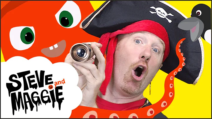 Halloween Pirate Song and Sea Animals Story for Kids from Steve and Maggie | Spooky Wow English TV