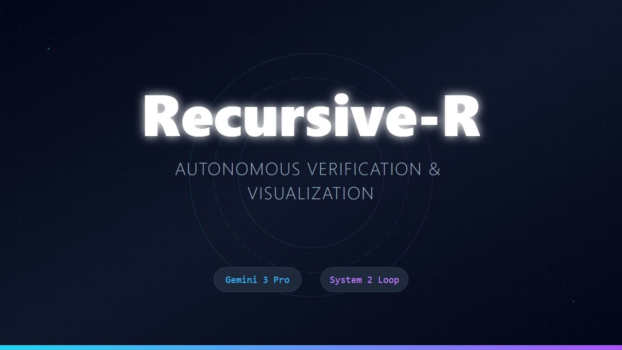 Recursive-R - Google DeepMind Hackathon - Vibe Code with Gemini 3 Pro in AI Studio #kaggle