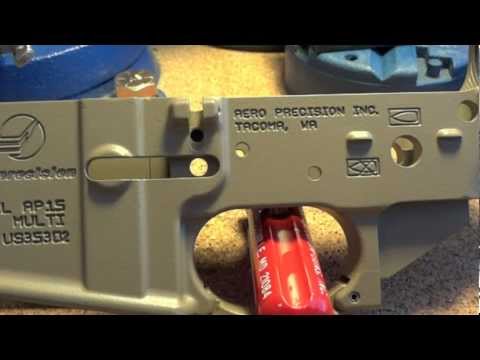 Aero Precision AR15 Lower in Flat Dark Earth Cerakote.