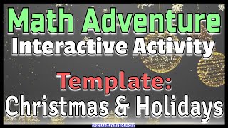 Teaching Math - Interactive Christmas Template for 1st-5th Grade | Fun and Customizable Activity!
