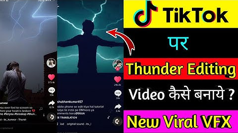 Tiktok thunder video | Tiktok Sky changing Video editing
