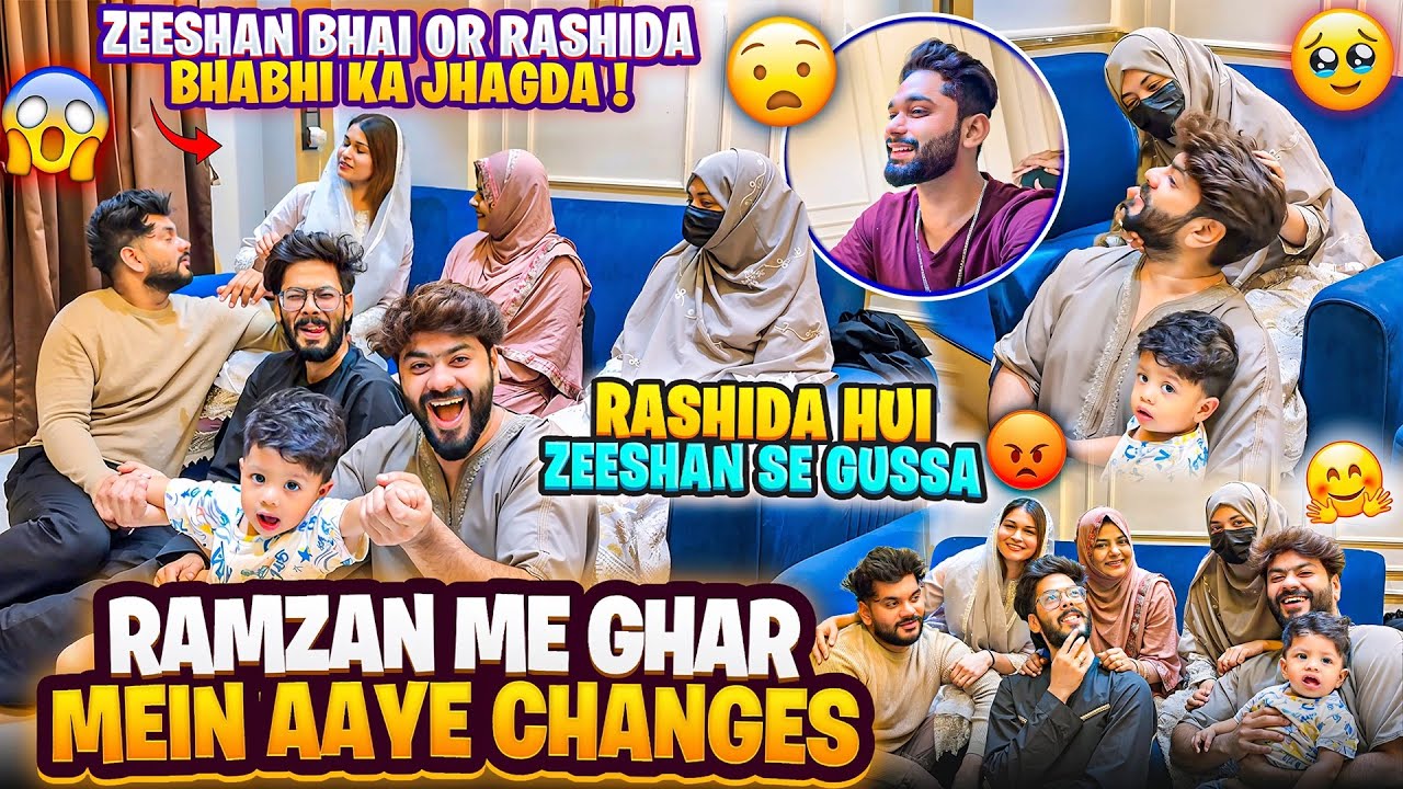 Ramzan Me Ghar Mein Aaye Changes🥹Zeeshan Or Rashida Bhabhi Ka Jhagda|Ruhina Emotional| AALTU FALTU |