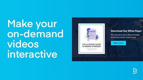 Add Interactive Elements to On-Demand Videos
