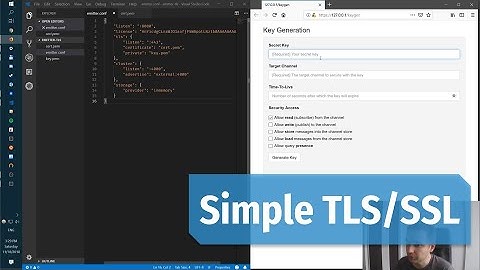 Emitter: Setting up TLS with a self-signed certificate
