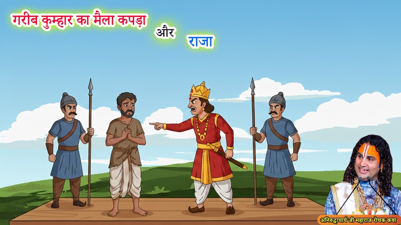 गरीब कुम्हार का मैला कपड़ा और राजा - रोचक कथा | Dharmik Kahaniya #aniruddhacharyaji