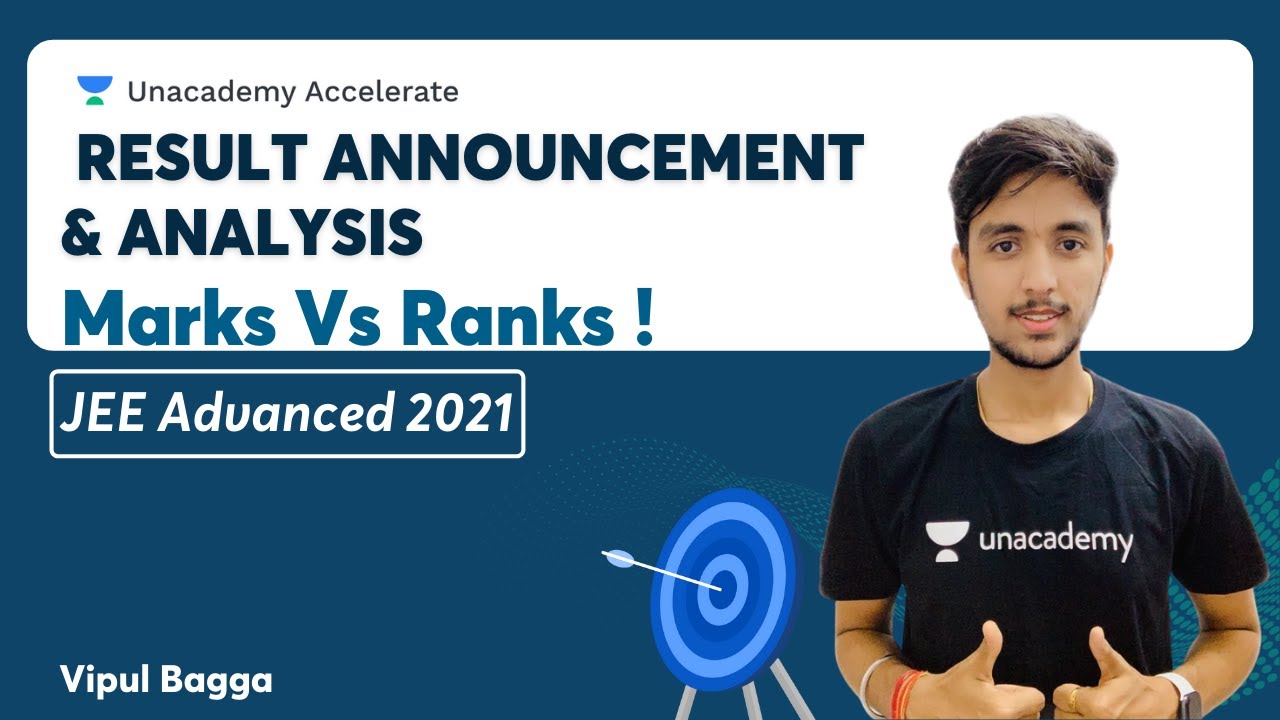 JEE Advanced 2021 Result Analysis | MARKS V/S RANK | Vipul Bagga | Accelerate