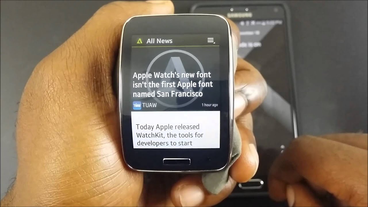 Samsung Gear S App Review NewsAce & AppyGeek YouTube