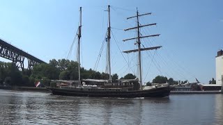 GULDEN LEEUW - Großsegler aus Kampen NL - Dreimaster zur Kieler Woche auf dem Nord-Ostsee-Kanal