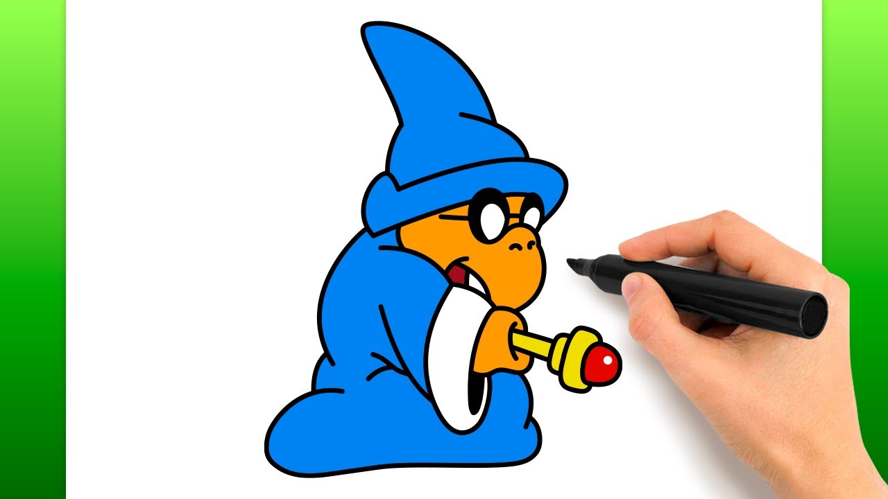 スーパーマリオブラザーズのカメックの描き方 (簡単な描画