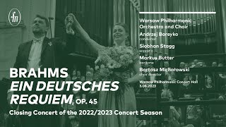 Brahms - "Ein deutsches Requiem" (Warsaw Philharmonic Ensembles, Boreyko, Stagg, Butter)