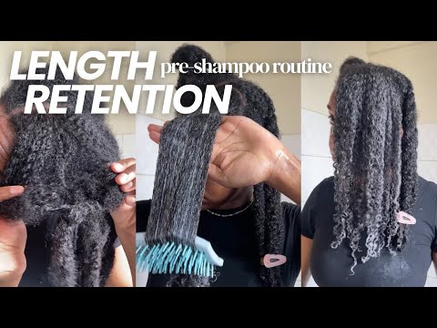 natural hair pre-poo routine | detangling, scalp care, step-by-step routine