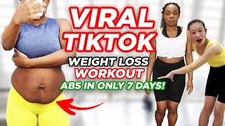 VIRAL tiktok weight loss dance workout (SHOCKING RESULTS!)