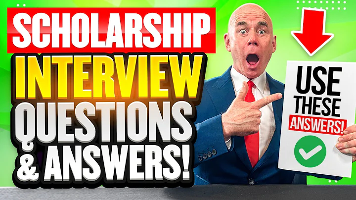 SCHOLARSHIP INTERVIEW QUESTIONS & ANSWERS! (How to PASS a Scholarship Interview!)