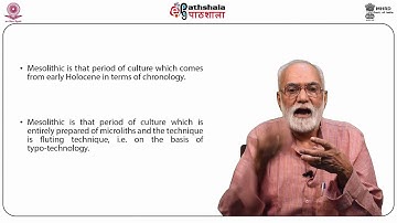 Anth P03 M10. Mesolithic cultural chronology