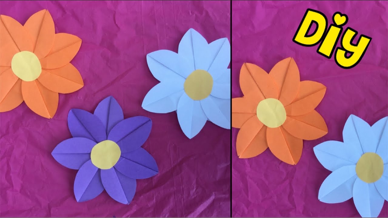 Verkoper Transformator Onbevredigend HOW TO MAKE A PAPER FLOWER? (EASY!) ✿ Paperwork ✿ Flower with paper ✿ Easy  craft with paper to do - YouTube