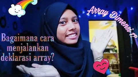 Praktek Array dimensi 1 mapel Pemograman Dasar