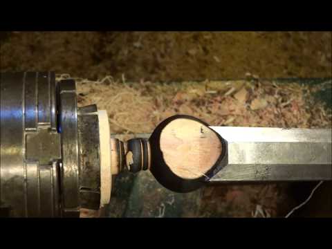 turning-a-curtain-rod-finial