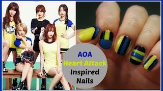AOA 'Heart Attack' Inspired Nails | 에이오에이 심쿵해 네일아트