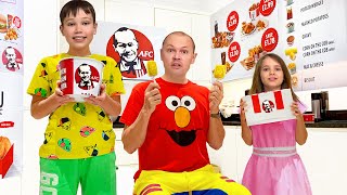 Max and Katya's dad opened a new KFC fried chicken cafe